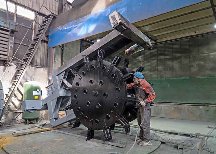 150-400m3/H আউটপুট বড় ফ্লিপিং স্প্যান কম্পোস্ট টার্নিং মেশিন চাকা টাইপ
