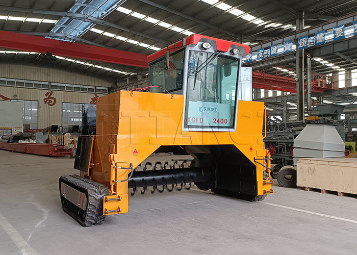 উত্পাদন উদ্ভিদ ক্রলার টাইপ জৈব ময়দা ফার্মেটেশন সরঞ্জাম কম্পোস্ট টার্নার